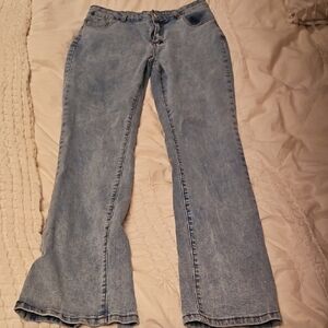 SHEIN Light Blue Flare Jeans